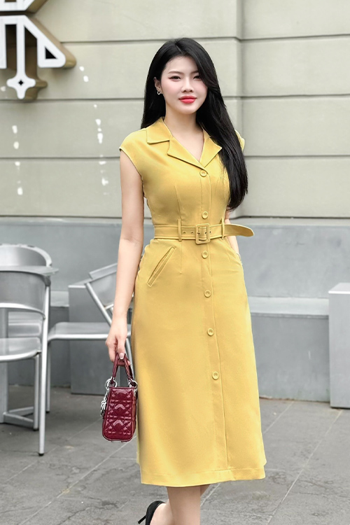 Váy maxi màu vàng | Váy maxi, Váy, Màu vàng